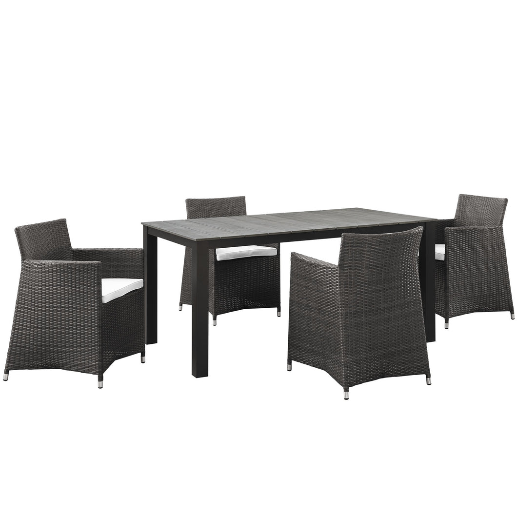 Junction 5 Piece Outdoor Patio Dining Set by Modway