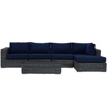 Load image into Gallery viewer, Summon 5 Piece Outdoor Patio Sunbrella¨ Sectional Set by Modway
