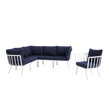 Load image into Gallery viewer, Riverside 6 Piece Outdoor Patio Aluminum Set by Modway
