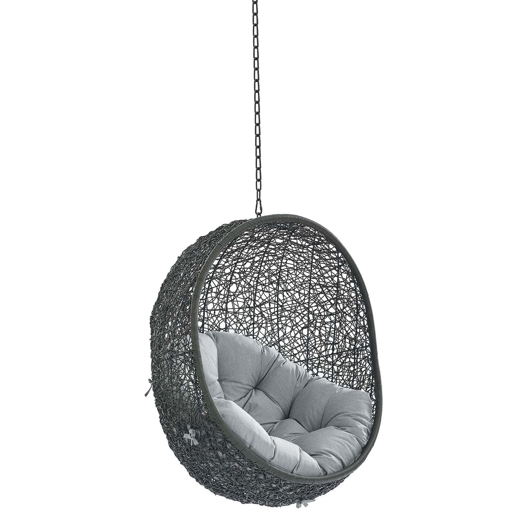 Hide Sunbrella¨ Fabric Swing Outdoor Patio Lounge Chair Without Stand by Modway