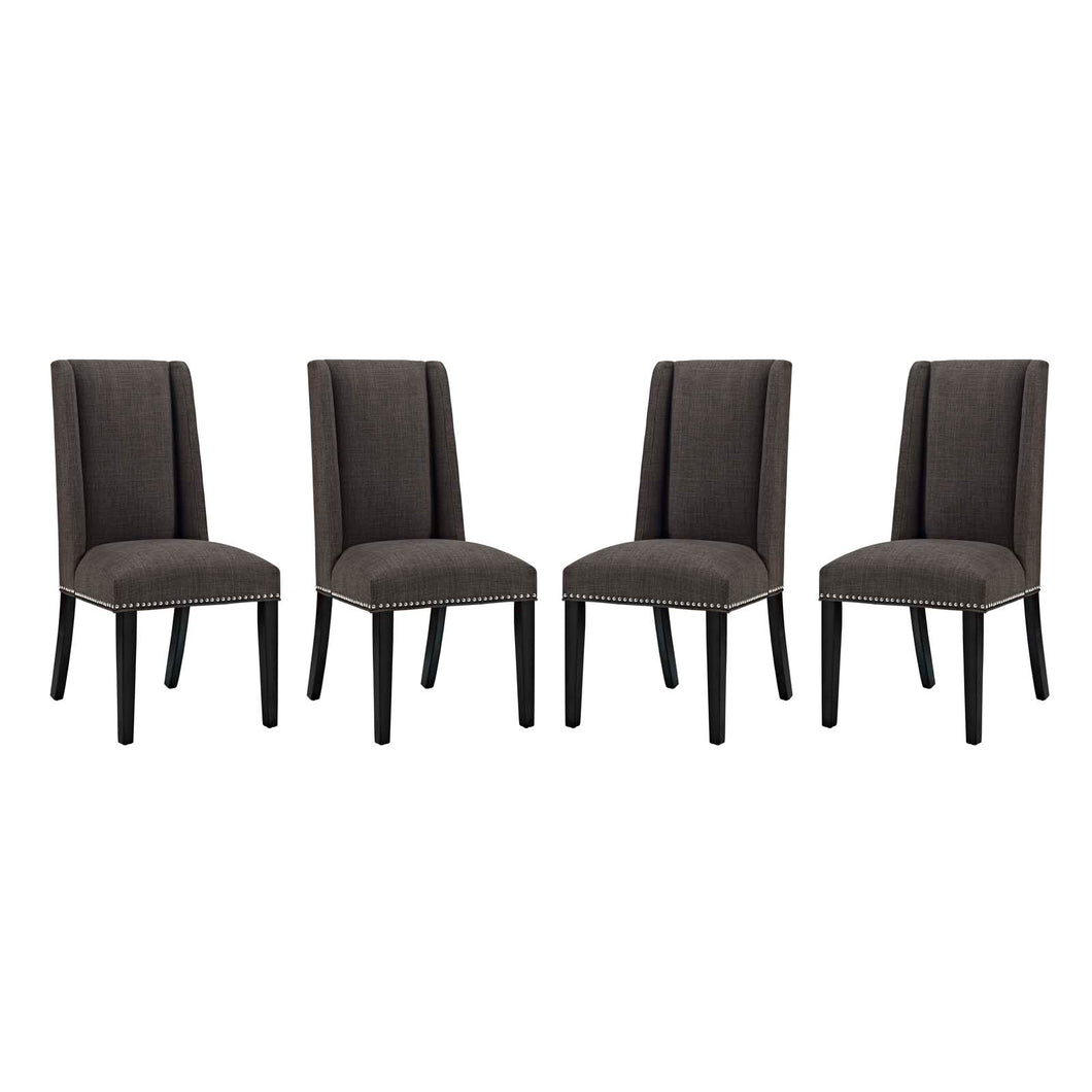 Baron Fabric Dining Chair Set of 4 by Modway