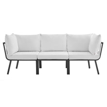 Load image into Gallery viewer, Riverside 3 Piece Outdoor Patio Aluminum Sectional Sofa Set by Modway
