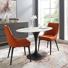 Load image into Gallery viewer, Lippa 48&quot; Oval Faux Marble Dining Table by Modway
