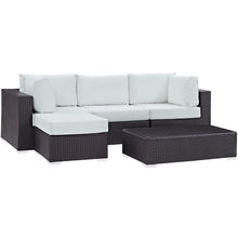 Load image into Gallery viewer, Convene 5 Piece Outdoor Patio Sectional Set by Modway
