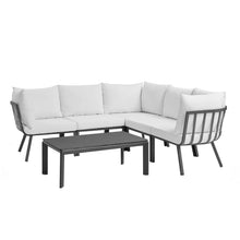 Load image into Gallery viewer, Riverside 6 Piece Outdoor Patio Aluminum Set by Modway

