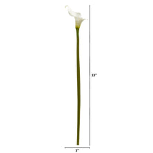Load image into Gallery viewer, 33&quot; Calla Lilly Artificial Flower (Set of 4)
