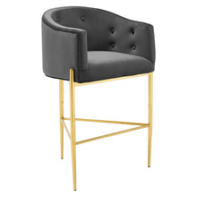 Load image into Gallery viewer, Savour Tufted Performance Velvet Bar Stool by Modway
