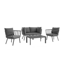 Load image into Gallery viewer, Riverside 5 Piece Outdoor Patio Aluminum Set by Modway
