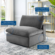 Load image into Gallery viewer, Commix Down Filled Overstuffed Performance Velvet Armless Chair by Modway
