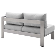 Load image into Gallery viewer, Shore 7 Piece Sunbrella¨ Fabric Outdoor Patio Aluminum Sectional Sofa Set by Modway
