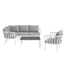 Load image into Gallery viewer, Riverside 6 Piece Outdoor Patio Aluminum Set by Modway

