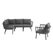 Load image into Gallery viewer, Riverside 5 Piece Outdoor Patio Aluminum Set by Modway
