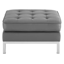 Load image into Gallery viewer, Loft Tufted Vegan Leather Ottoman by Modway
