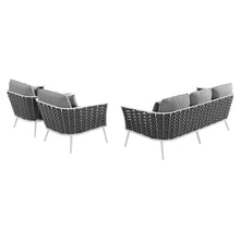 Load image into Gallery viewer, Stance 3 Piece Outdoor Patio Aluminum Sectional Sofa Set by Modway
