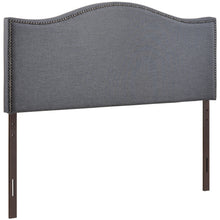 Load image into Gallery viewer, Curl Nailhead Upholstered Queen Headboard by Modway
