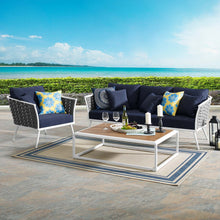 Load image into Gallery viewer, Stance 3 Piece Outdoor Patio Aluminum Sectional Sofa Set by Modway
