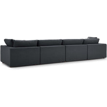 Load image into Gallery viewer, Commix 4 Piece Down Filled Overstuffed Sectional Sofa Set by Modway
