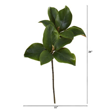 Load image into Gallery viewer, 24&quot; Magnolia Artificial Leaf (Set of 6)
