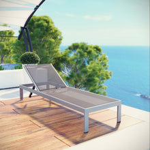 Load image into Gallery viewer, Shore Outdoor Patio Aluminum Mesh Chaise by Modway

