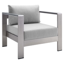 Load image into Gallery viewer, Shore 7 Piece Sunbrella¨ Fabric Outdoor Patio Aluminum Sectional Sofa Set by Modway
