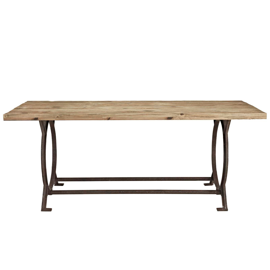 Effuse Rectangle Wood Top Dining Table by Modway