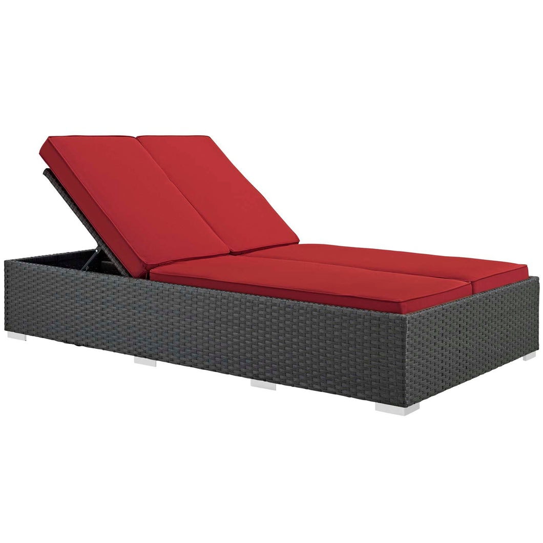 Sojourn Outdoor Patio Sunbrella¨ Double Chaise by Modway