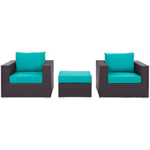 Load image into Gallery viewer, Convene 3 Piece Outdoor Patio Sofa Set by Modway
