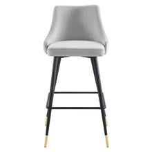 Load image into Gallery viewer, Adorn Performance Velvet Bar Stool Set of 2 by Modway
