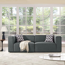 Load image into Gallery viewer, Mingle 2 Piece Upholstered Fabric Sectional Sofa Set by Modway
