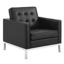 Load image into Gallery viewer, Loft Tufted Upholstered Faux Leather Sofa and Armchair Set by Modway

