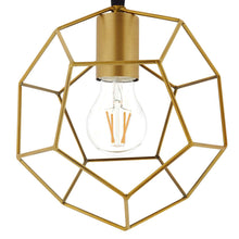 Load image into Gallery viewer, Pique Gold Metal Ceiling Fixture by Modway
