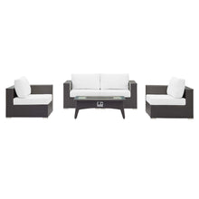 Load image into Gallery viewer, Convene 5 Piece Set Outdoor Patio with Fire Pit by Modway
