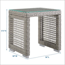 Load image into Gallery viewer, Aura Outdoor Patio Wicker Rattan Side Table by Modway
