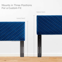 Load image into Gallery viewer, Alyson Angular Channel Tufted Performance Velvet Full / Queen Headboard by Modway
