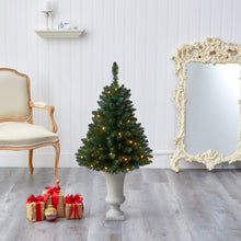 Load image into Gallery viewer, 3.5&#39; Northern Rocky Spruce Artificial Christmas Tree w/ 50 Clear Lights
