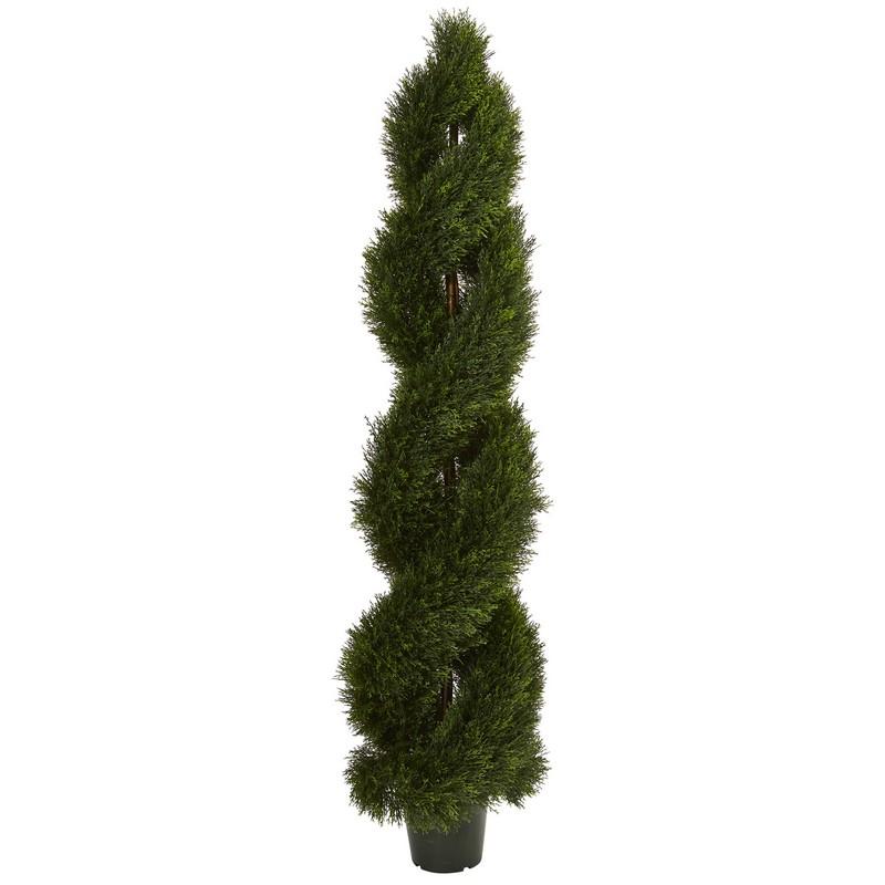 Double Pond Cypress Spiral Topiary UV Resistant (Indoor/Outdoor)