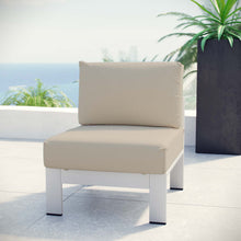 Load image into Gallery viewer, Shore Armless Outdoor Patio Aluminum Chair by Modway

