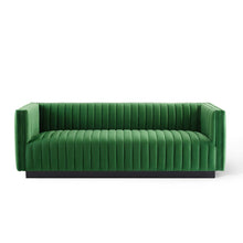 Load image into Gallery viewer, Conjure Channel Tufted Velvet Sofa
