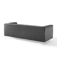 Load image into Gallery viewer, Mesmer Channel Tufted Button Performance Velvet Sofa by Modway
