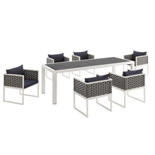 Load image into Gallery viewer, Stance 7 Piece Outdoor Patio Aluminum Dining Set by Modway
