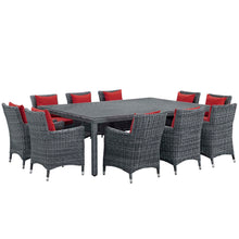 Load image into Gallery viewer, Summon 11 Piece Outdoor Patio Sunbrella¨ Dining Set by Modway
