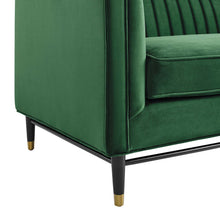 Load image into Gallery viewer, Devote Channel Tufted Performance Velvet Loveseat by Modway
