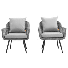 Load image into Gallery viewer, Endeavor Outdoor Patio Wicker Rattan Armchair Set of 2 by Modway
