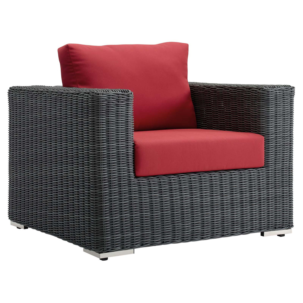 Summon Outdoor Patio Fabric Sunbrella¨ Armchair by Modway
