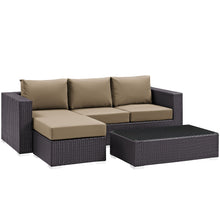 Load image into Gallery viewer, Convene 3 Piece Outdoor Patio Sofa Set by Modway
