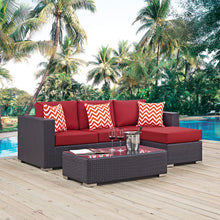 Load image into Gallery viewer, Convene 3 Piece Outdoor Patio Sofa Set by Modway
