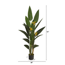 Load image into Gallery viewer, 6&#39; Bird of Paradise Artificial Plant
