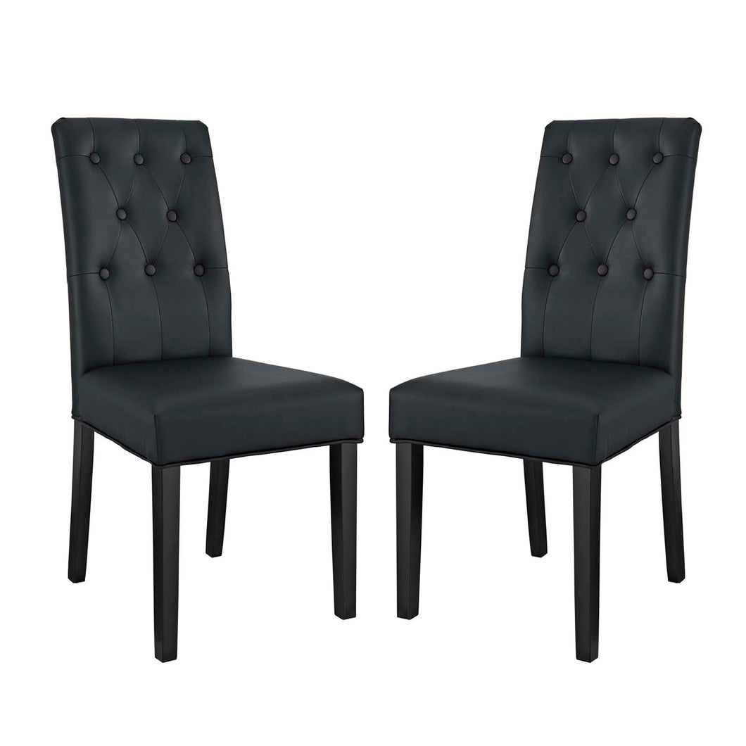 Confer Vinyl Dining Side Chair Set of 2 by Modway