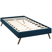 Load image into Gallery viewer, Loryn Fabric Twin Bed Frame with Round Splayed Legs by Modway
