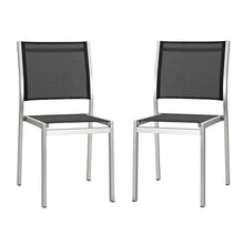 Load image into Gallery viewer, Shore Outdoor Patio Aluminum Side Chair Set of 2 by Modway
